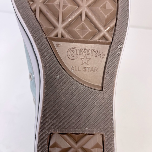 Converse All Star Glacier High Tops Men’s 8.5 Women’s 10.5 Ice Blue - Picture 11 of 16